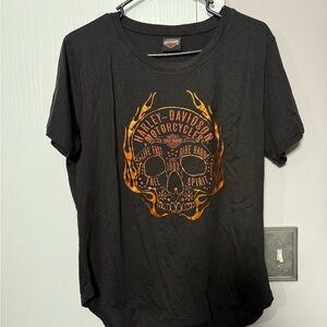 Harley-Davidson Black Graphic T-Shirt for Men